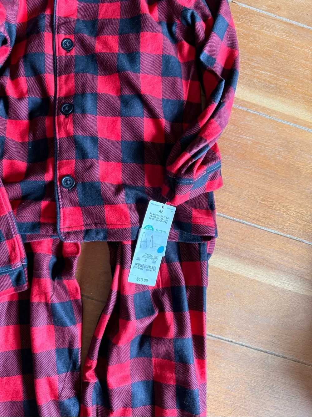 Carter's Just One You® Toddler Boys' 2pc Long Sleeve Buffalo Christmas PJs